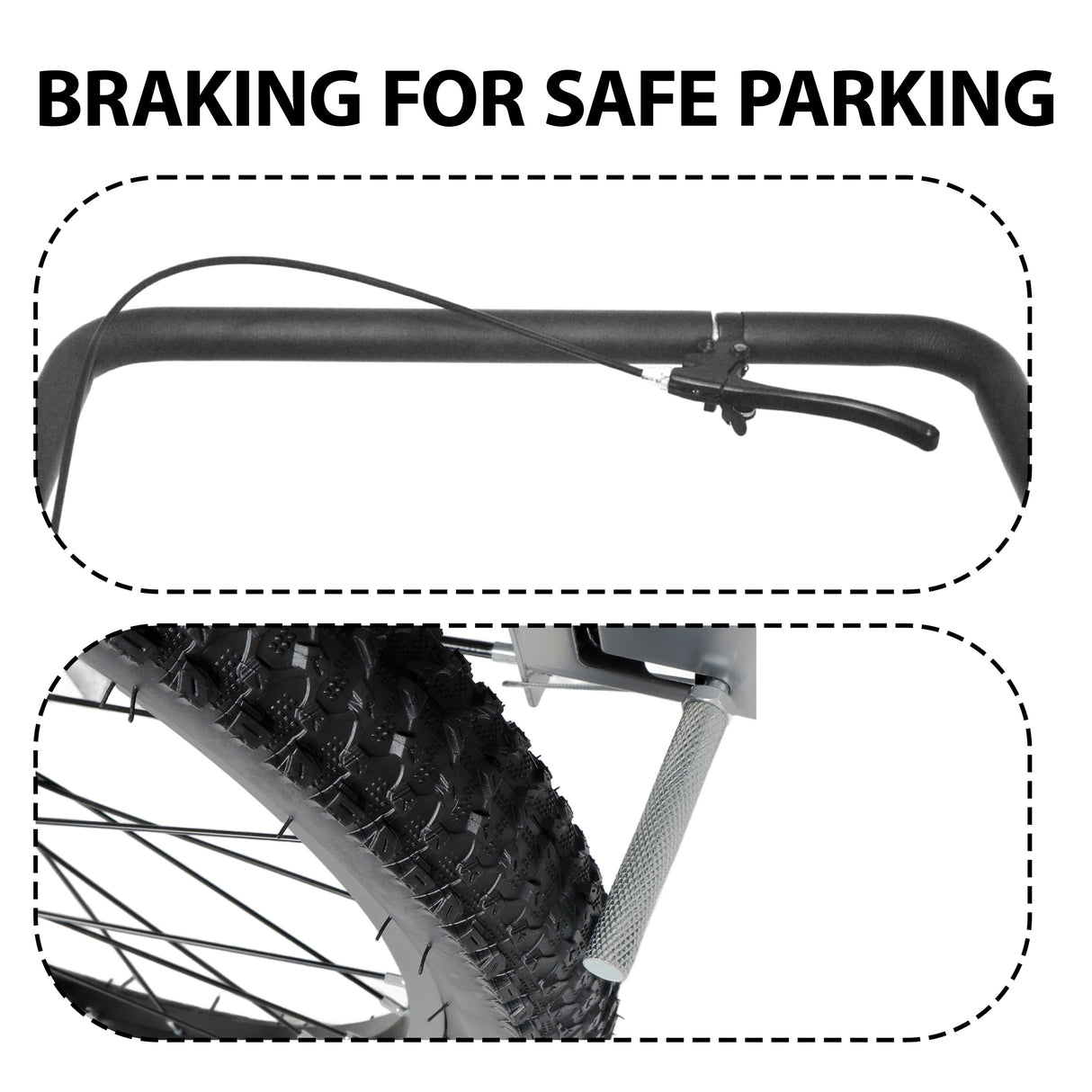 3-in-1 Heavy-Duty Bike Cargo Trailer