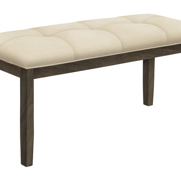 Bench, Rectangular, Hallway, Upholstered, Transitional - Cream - Best Buy Furniture