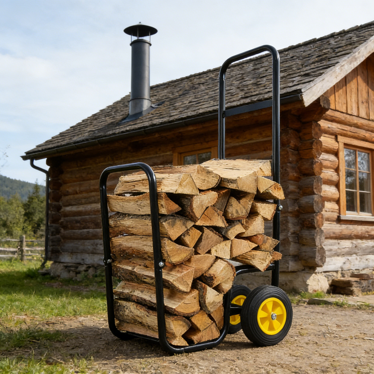 Firewood Log Cart Carrier