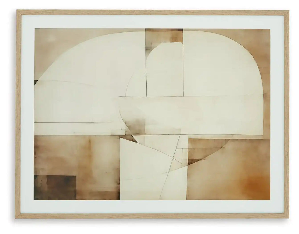 Corlain - Wall Art - Brown / Tan / White - Best Buy Furniture