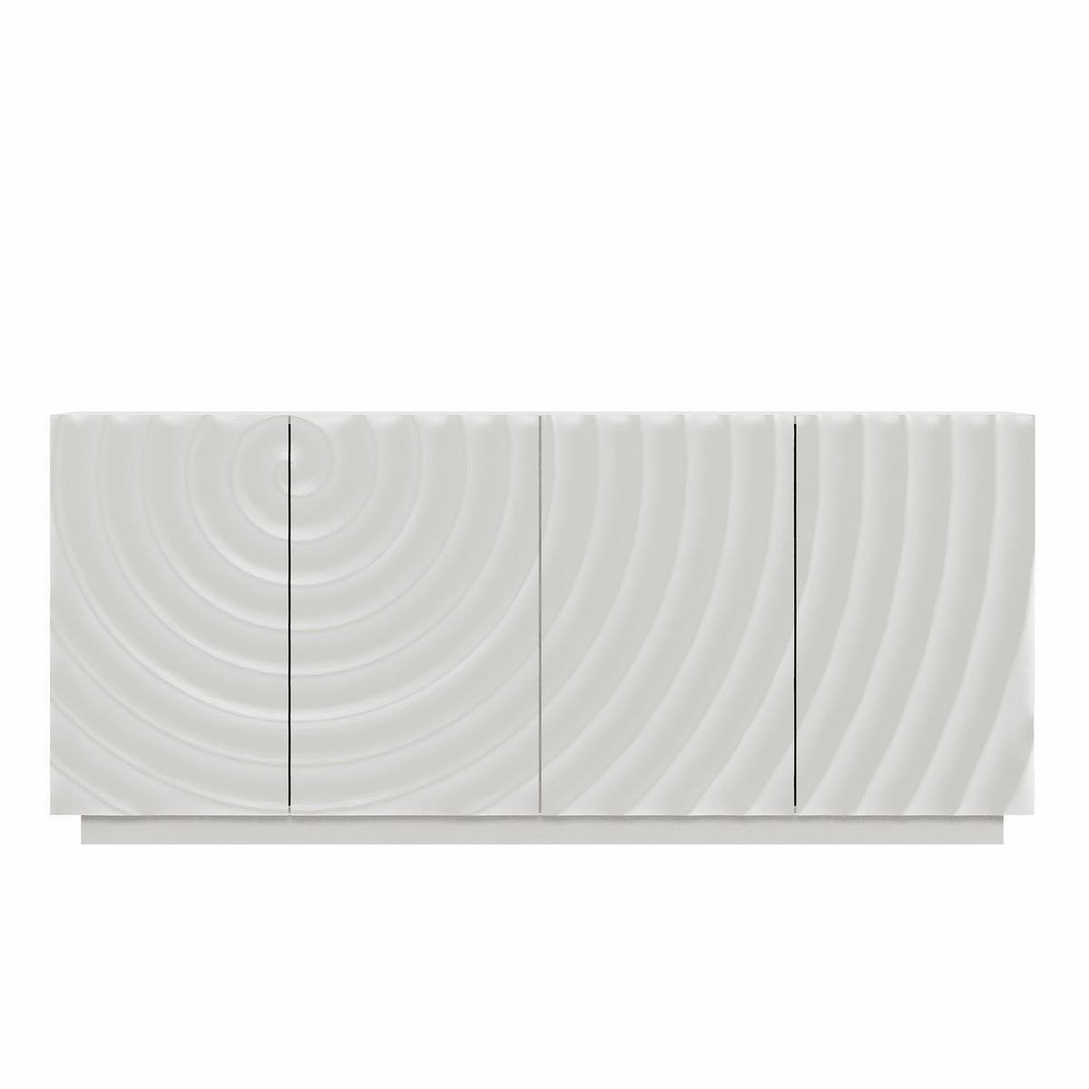 Buffet Cabinet with Storage - Modern 4-Door Sideboard