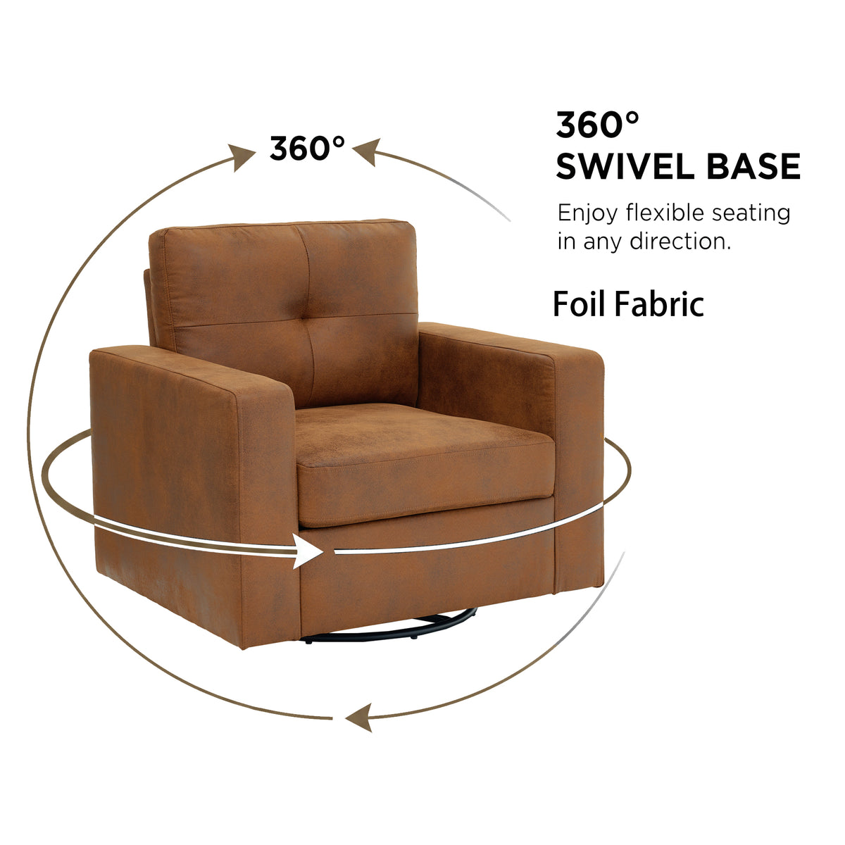 Degree Rotation Single Sofa Chair