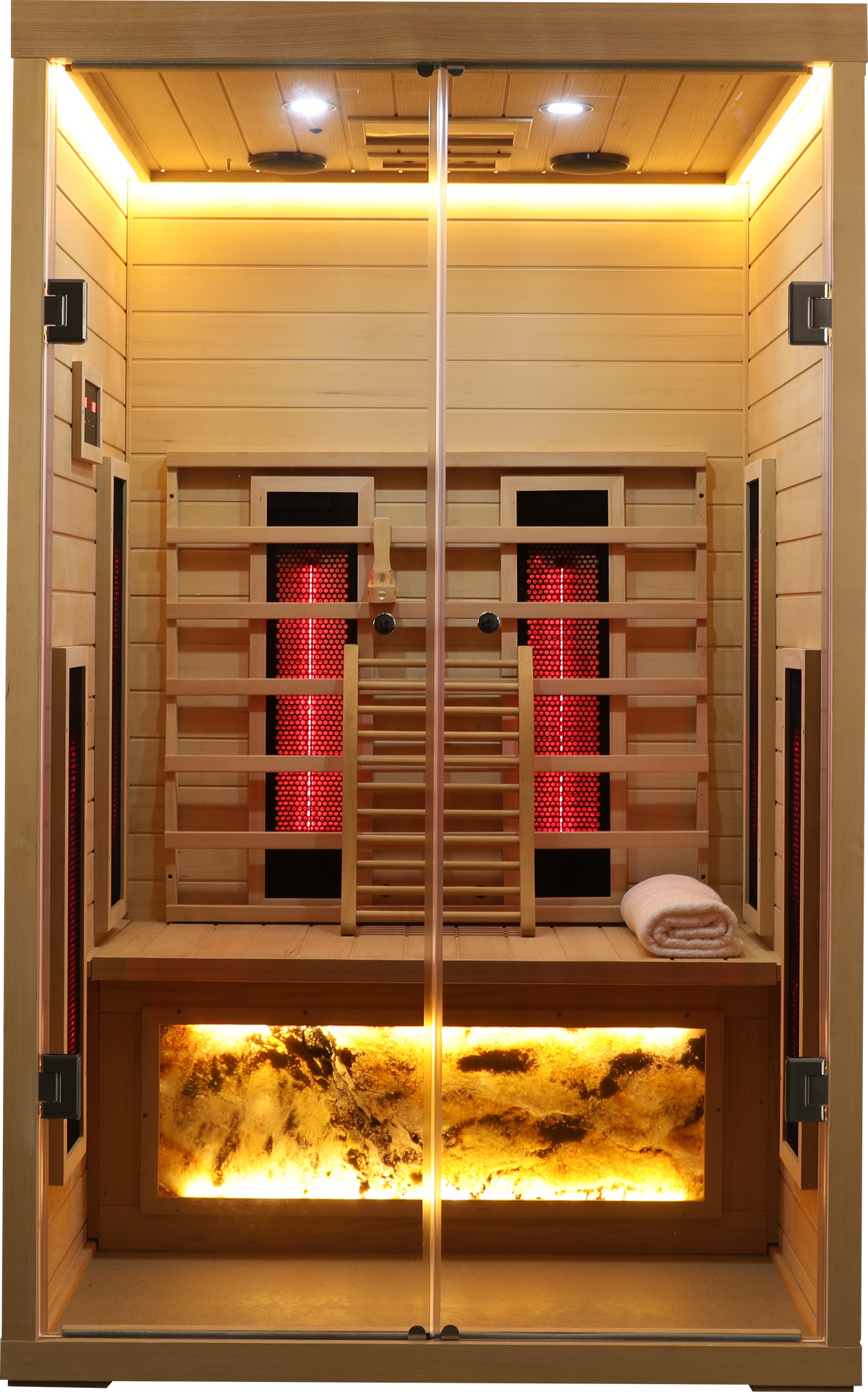 Two Person Indoor Hemlock Sauna – Far Infrared Sauna Room