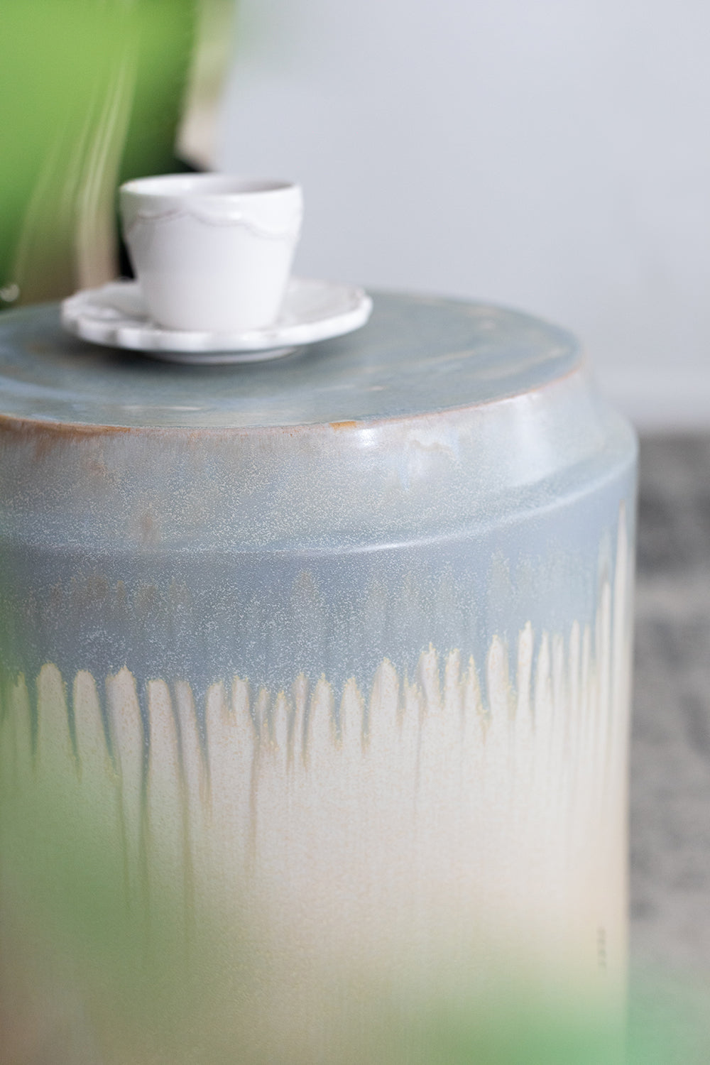 Florence Reactive Glaze Ceramic Garden Stool