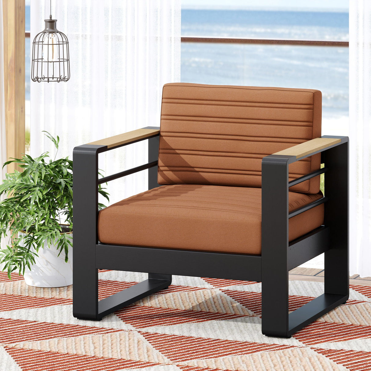 Giovanna - Club Chair Set With Aluminum Frame - Best Buy Furniture