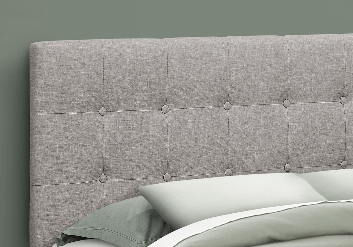 Queen Size, Bed Headboard Only, Upholstered, Durable Construction - Gray - Best Buy Furniture