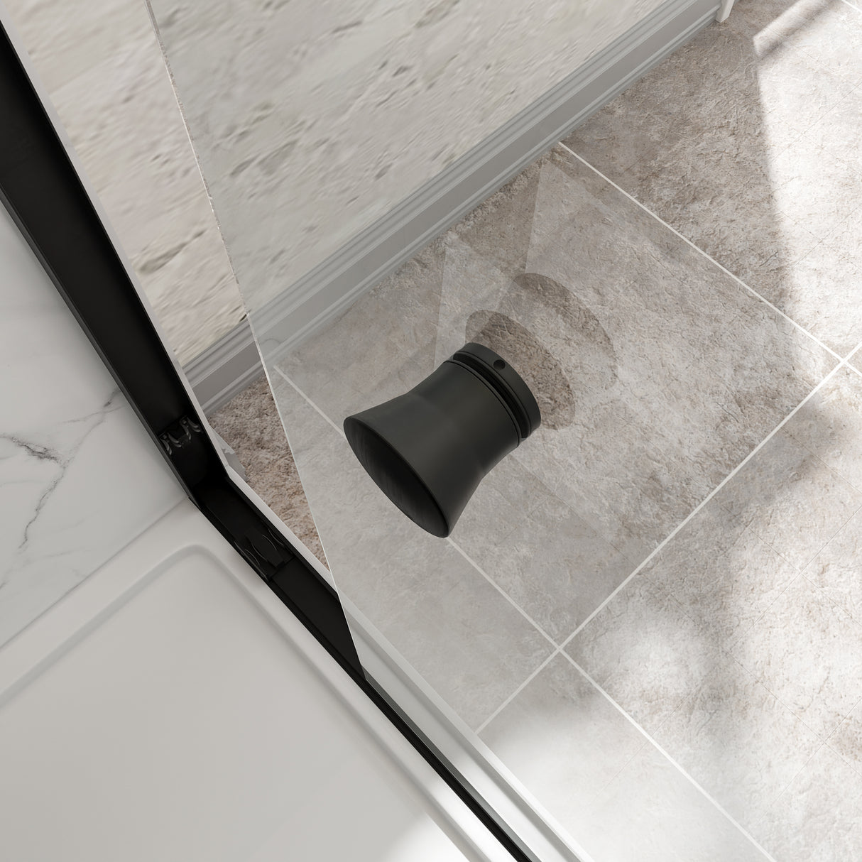 55"-60" W x 72" H Matte Shower Door