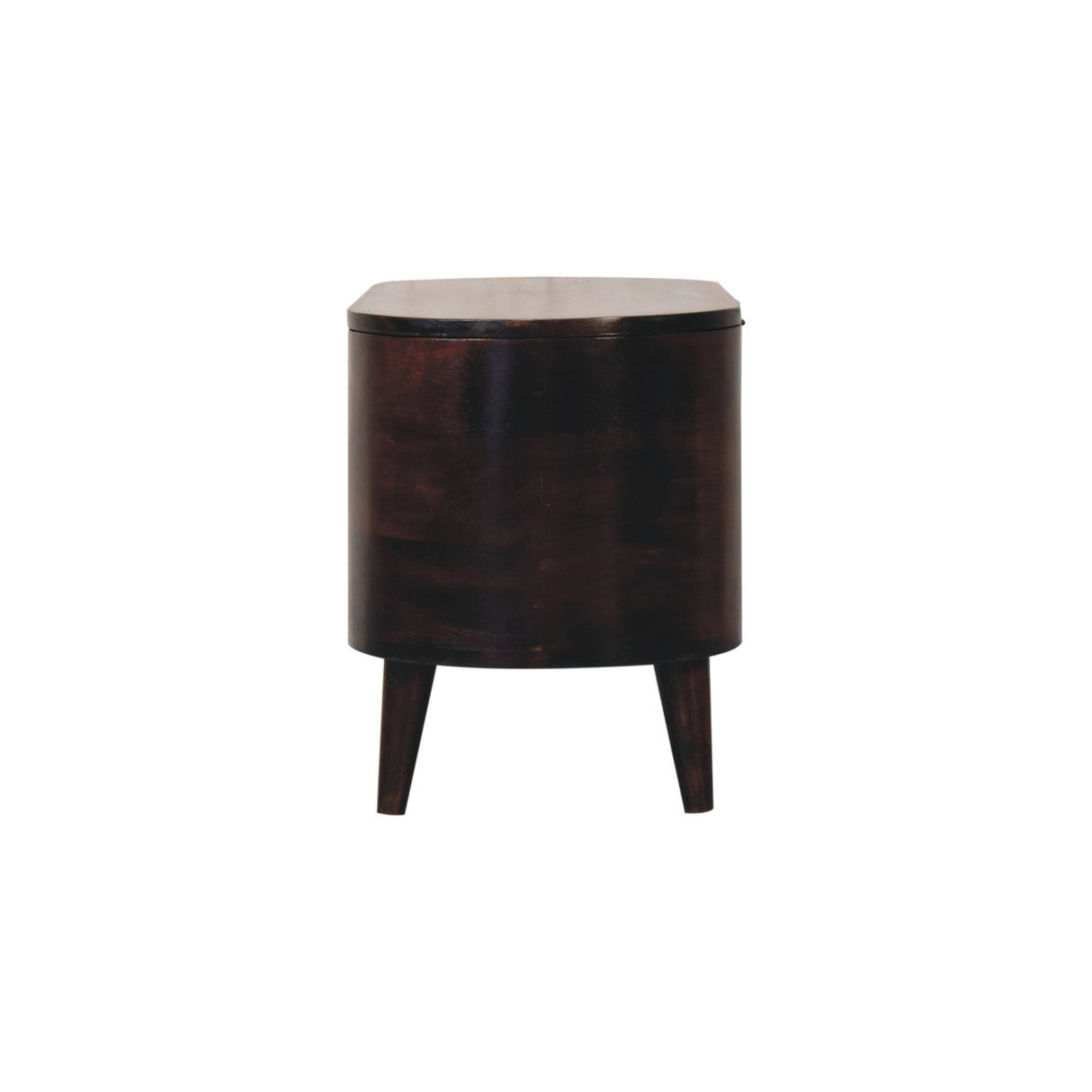 Solid Wood Light Rounded Lid-up Blanket Box
