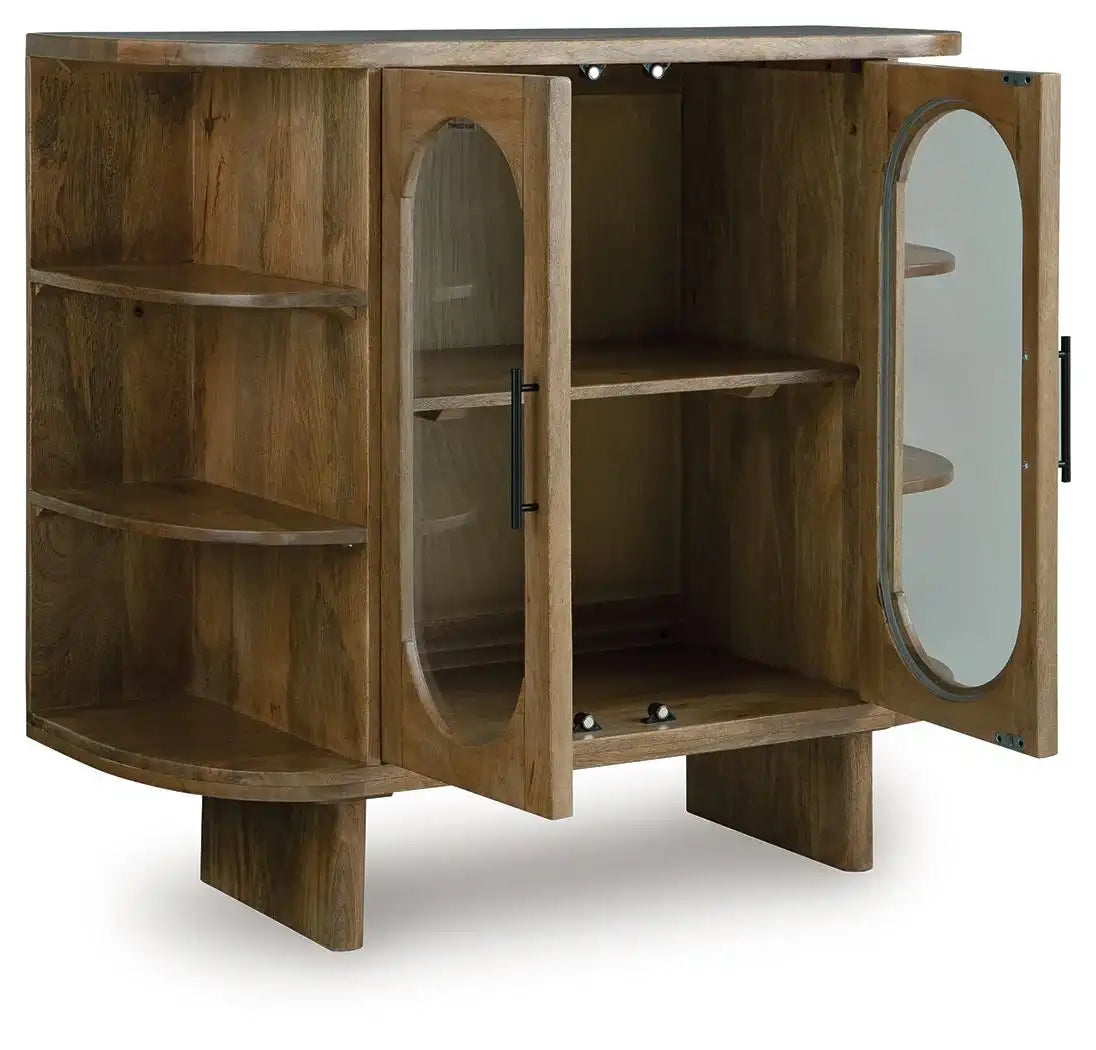 Niall - Accent Cabinet - Light Brown - Best Buy Furniture