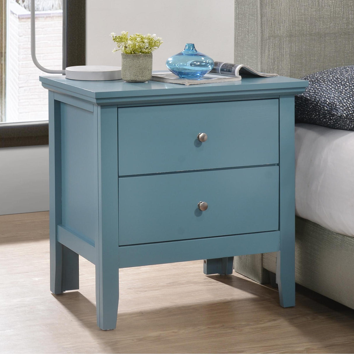English Dovetailed Drawers Nightstand