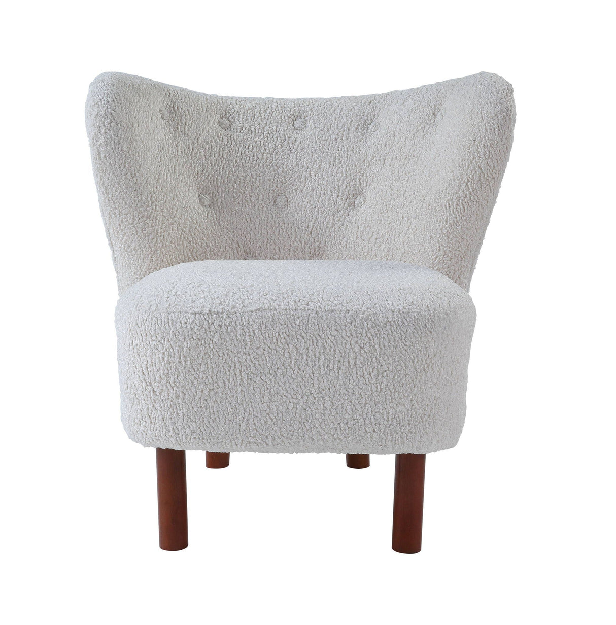 Zusud - Teddy Sherpa Accent Chair - White - Best Buy Furniture
