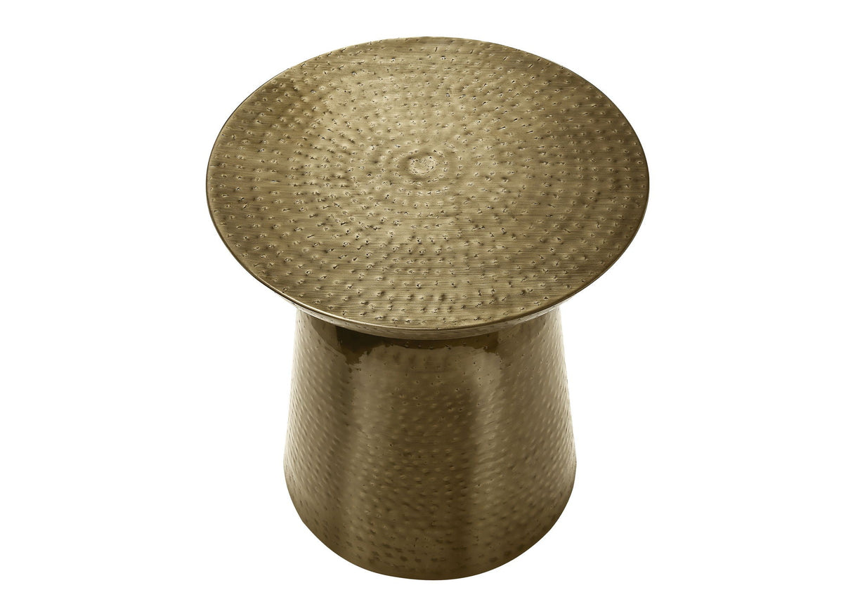 Drum Accent Side Table, Hammered Texture - Best Buy Furniture