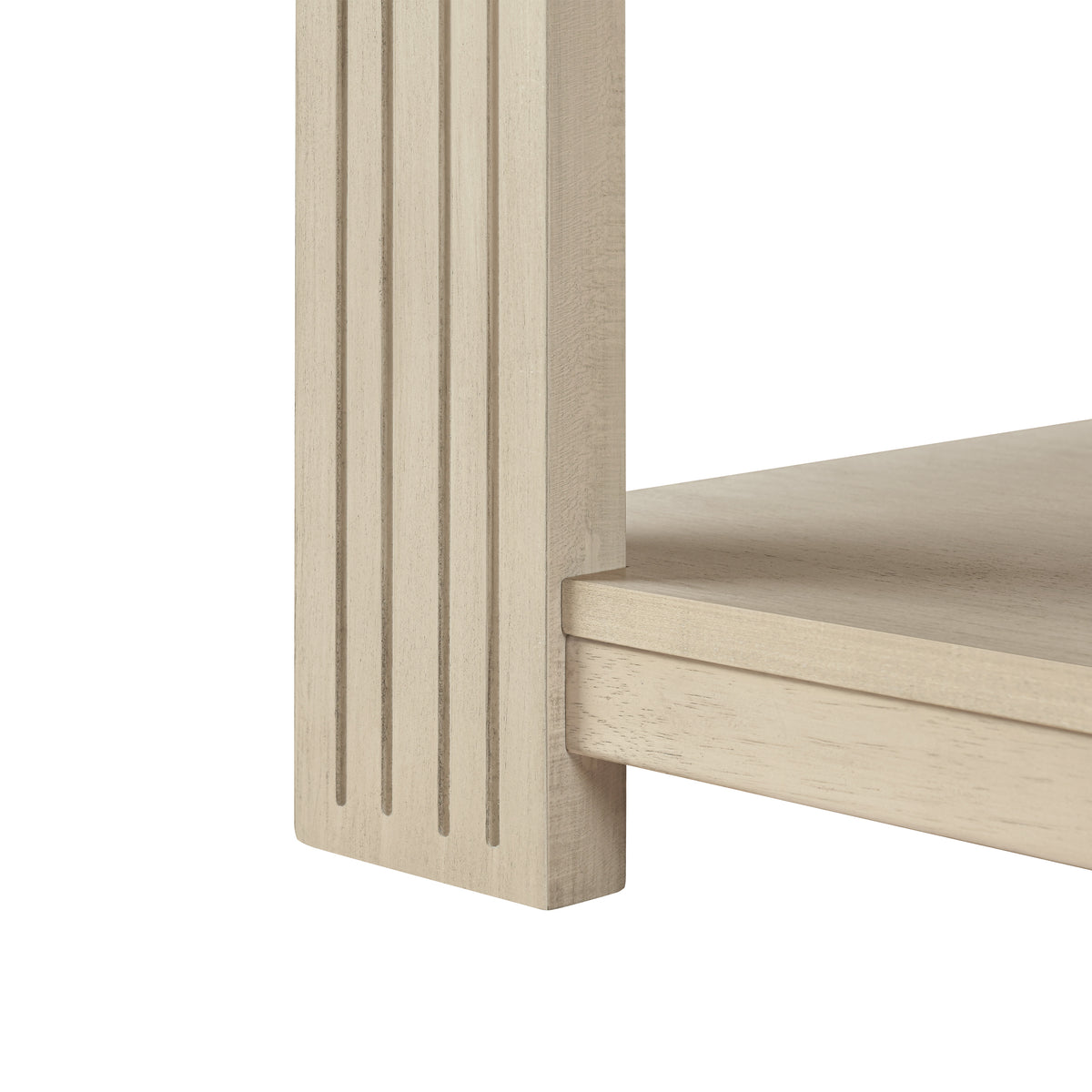 Square Coffee Table with 2-Tier Storage Shelf