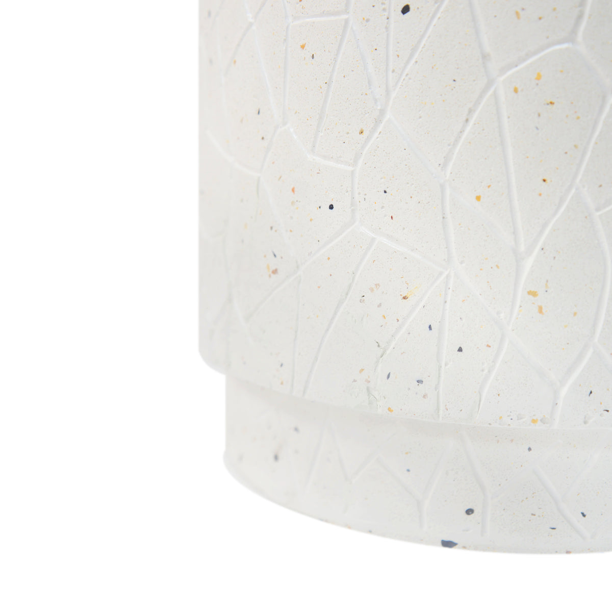 Outdoor Terrazzo Concrete Drum End Table
