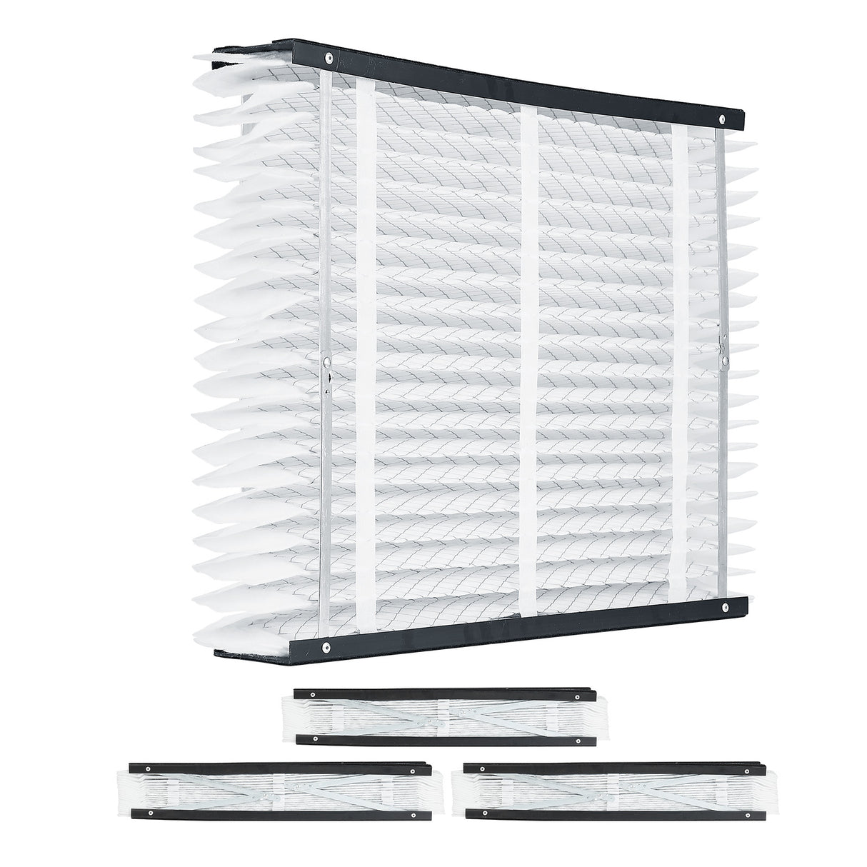 Air Filters MERV 13 Electrostatic Pleated HVAC Furnace Filter 4-Pack 20 x 25 x 4