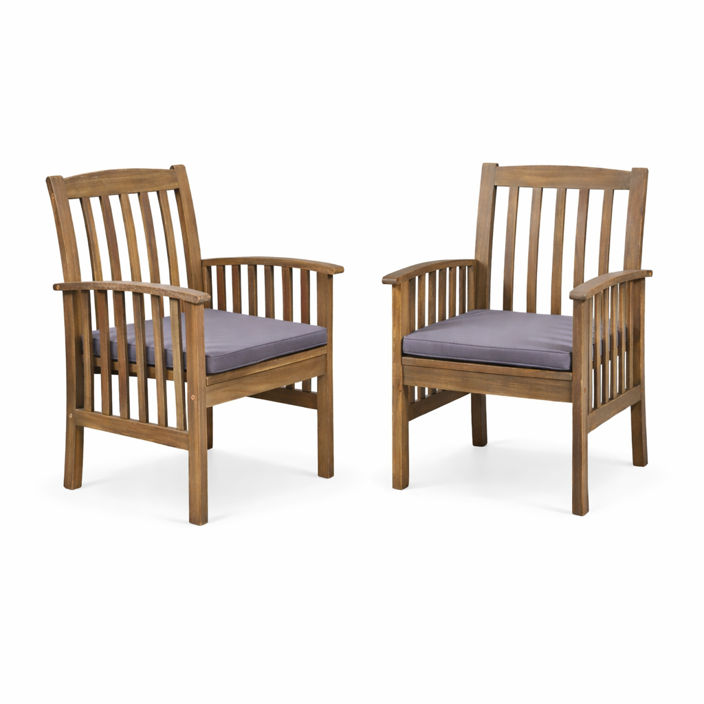 7 Pieces Acacia Wood Outdoor Dining Set