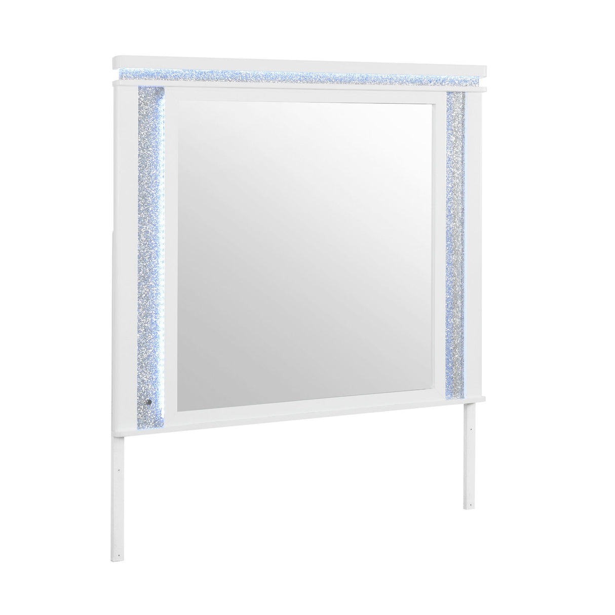 Adalid - 5 Pieces Bedroom Set With LED Lights And Glittered Detailing