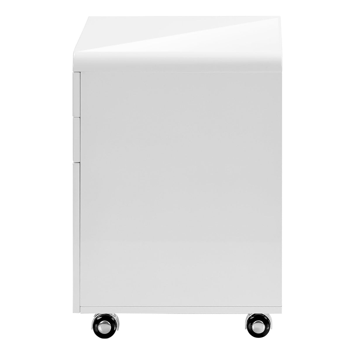 File Cabinet, Rolling Mobile, Storage Drawers, Printer Stand, Office, Work, Glossy Contemporary, Modern - White - Best Buy Furniture