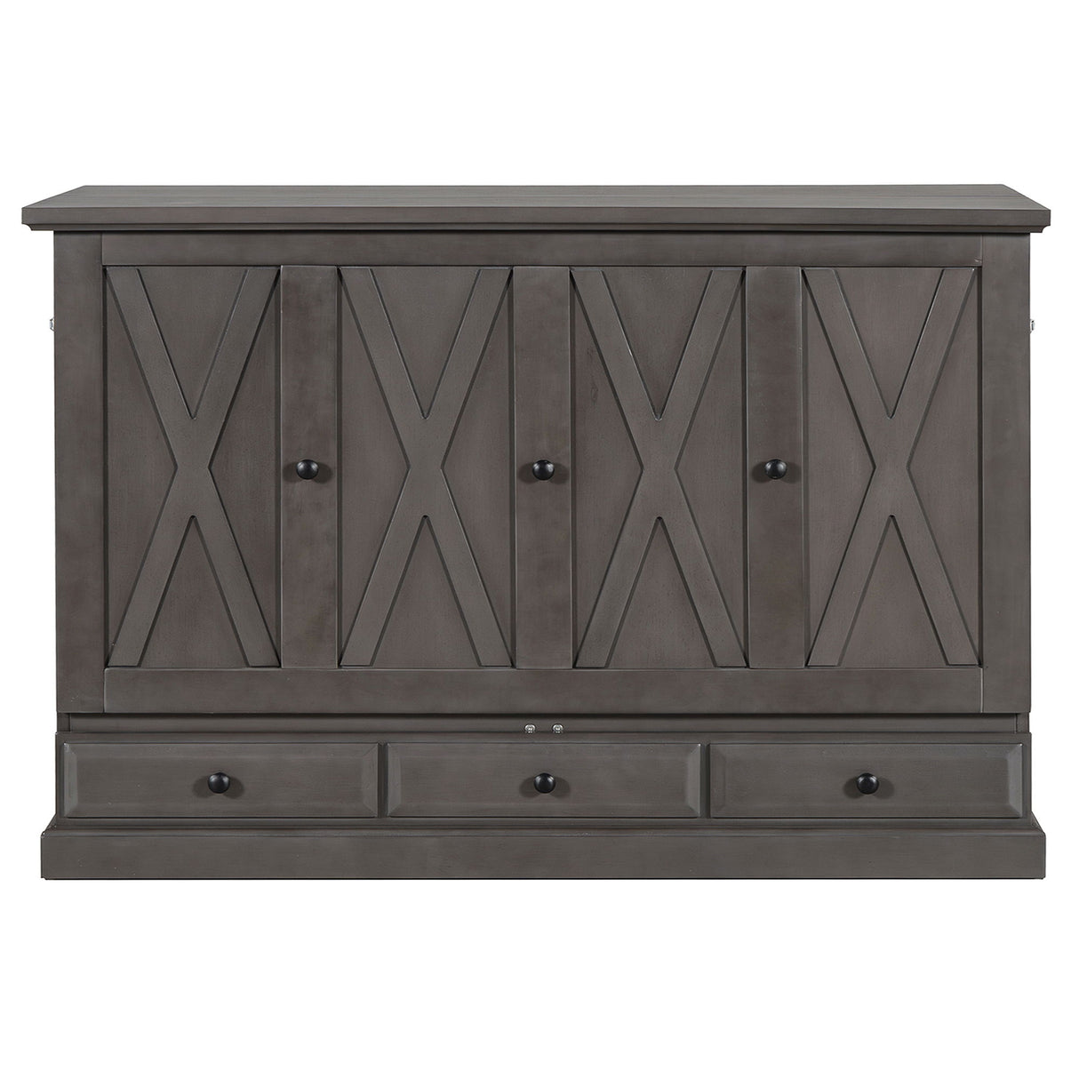 Murphy Bed Chest Cube Cabinet With Charging Station And Large Storage Drawer