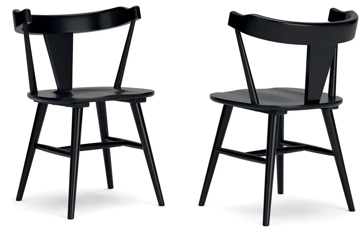 Gretlynn - Dining Room Side Chair (Set of 2) - Black - Best Buy Furniture
