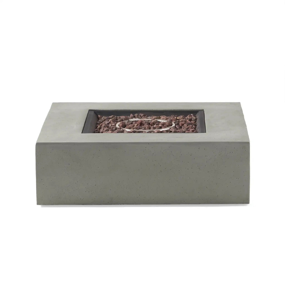 Modern 50,000 Btu Square Fire Table With Propane Tank - Best Buy Furniture