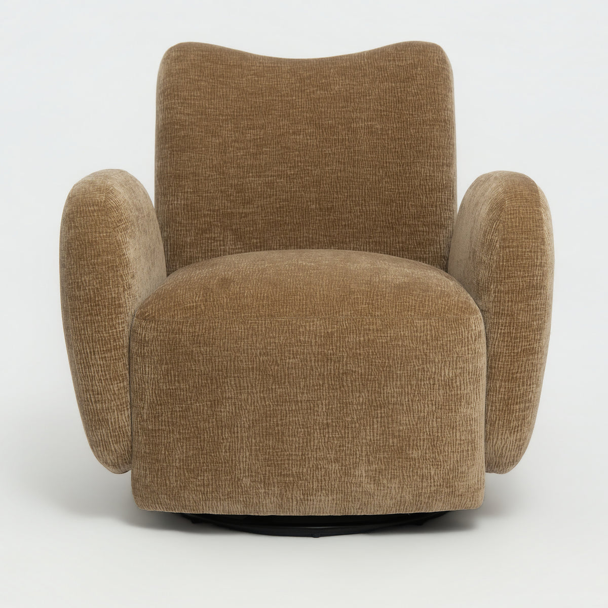 360° Swivel Chair Accent Chair - Dark Camel