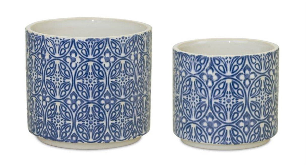 Ornamental-Blue-and-White-Ceramic-Pot-(Set-of-2)-Christmas-Ornaments