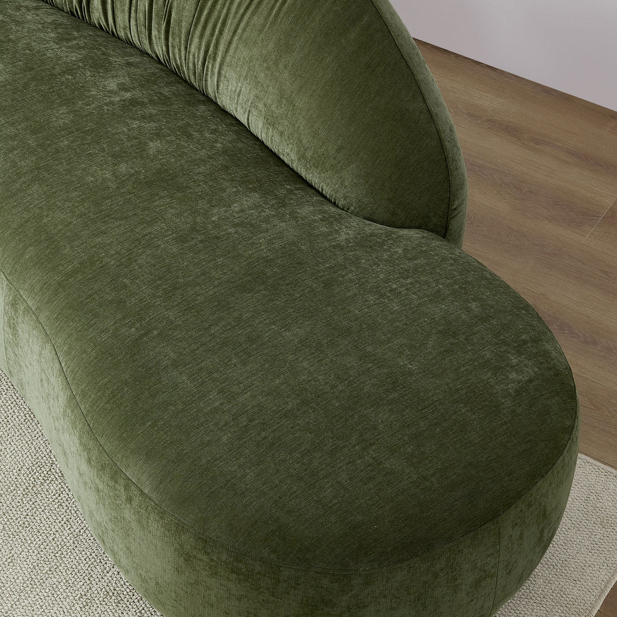 145.67" Mid-Century Upholstered Comfy Couch with Facing Chaise Right