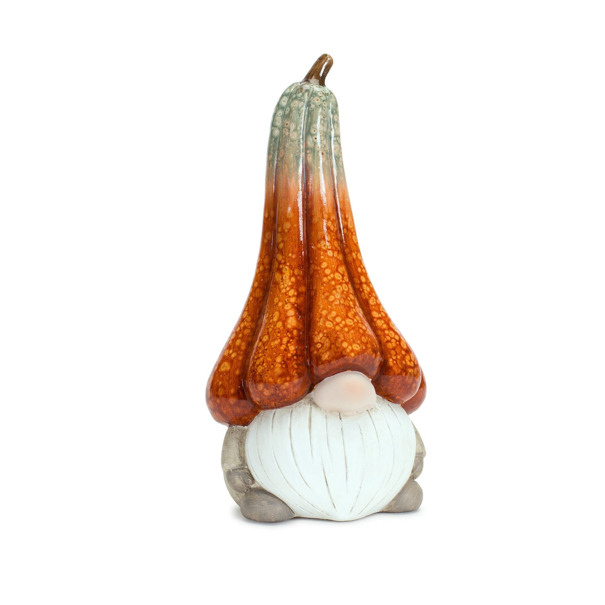 Terra Cotta Gnome With Pumpkin Hat (Set of 2)