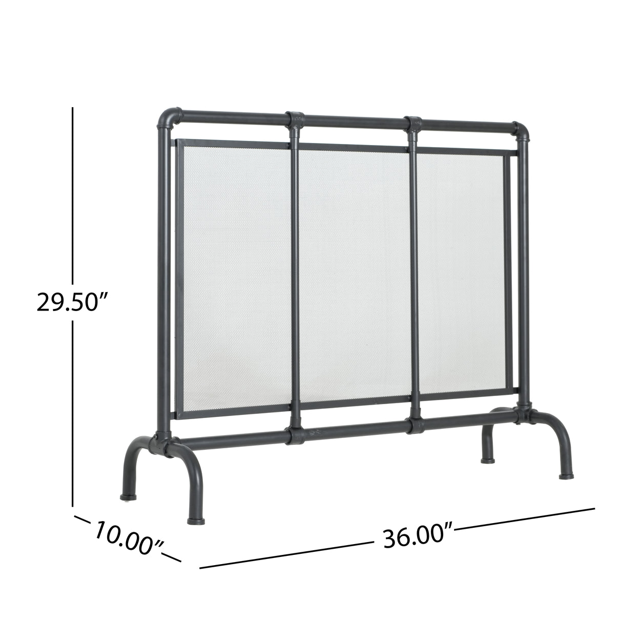 Celeste 1 Panel Iron Fireplace Screen 36" W x 29" H