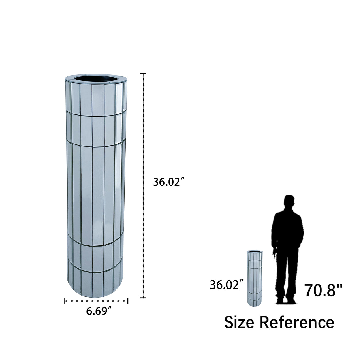 Large 36.02" Floor Vase