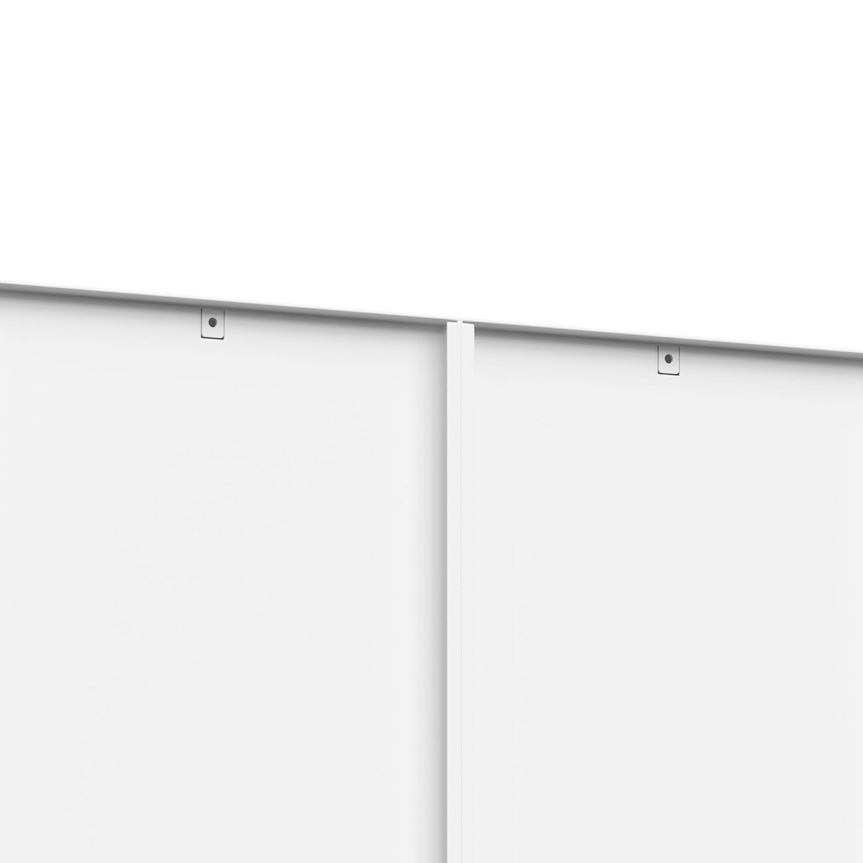 Bookcase Tall 5-Tier Adjustable Storage Shelf With Door Deep - White