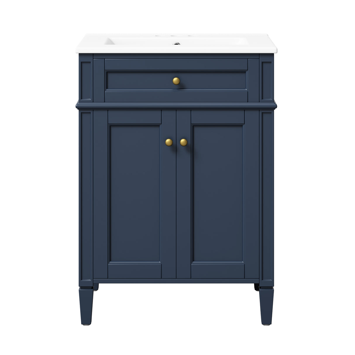 24" Bathroom Vanity with 2 Doors and Tip-Out Drawer