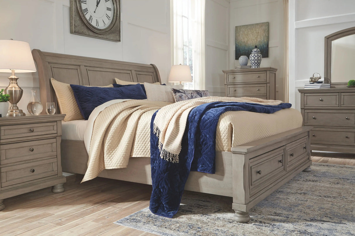 Lettner - Sleigh Bed - Best Buy Furniture