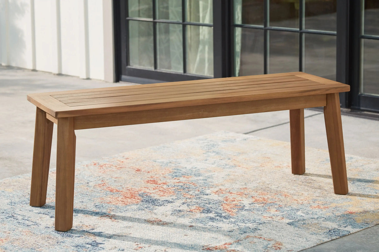 Janiyah - Bench - Light Brown - Best Buy Furniture