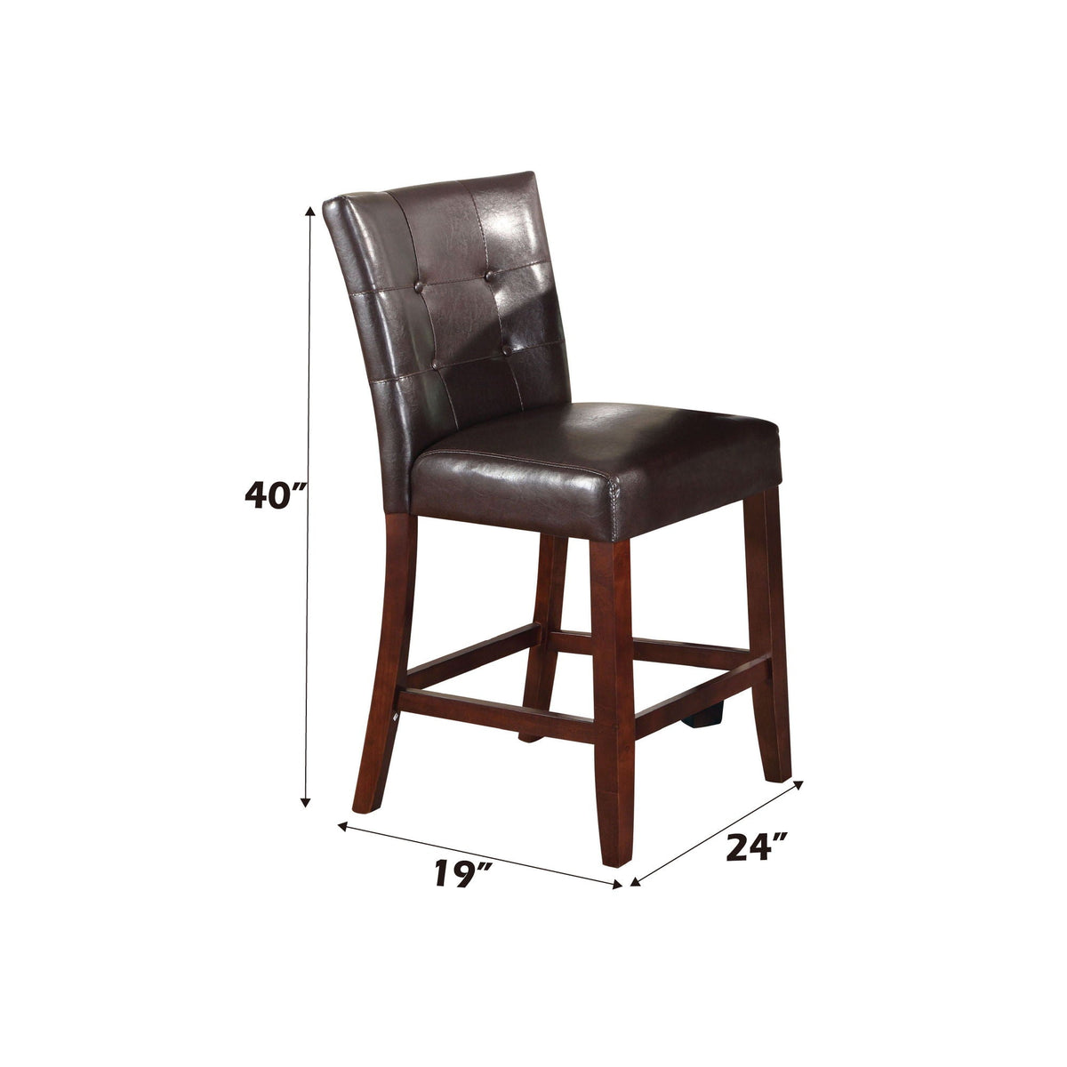 Britney - Counter Height Chair (Set of 2) - Espresso - Best Buy Furniture