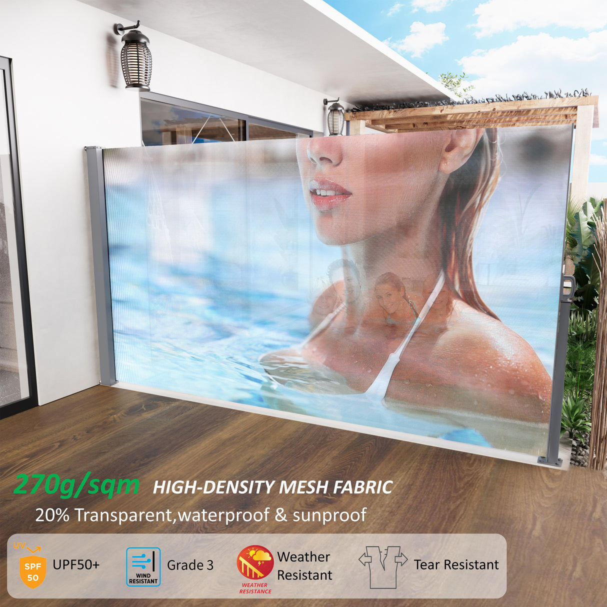 71"x138" Retractable Side Awning