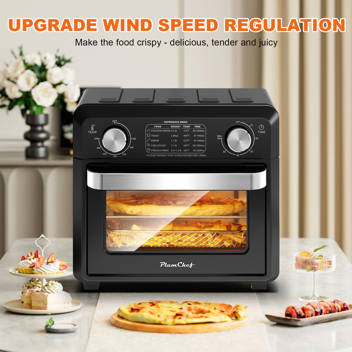 GBK 11QT Compact Air Fryer Toaster Oven