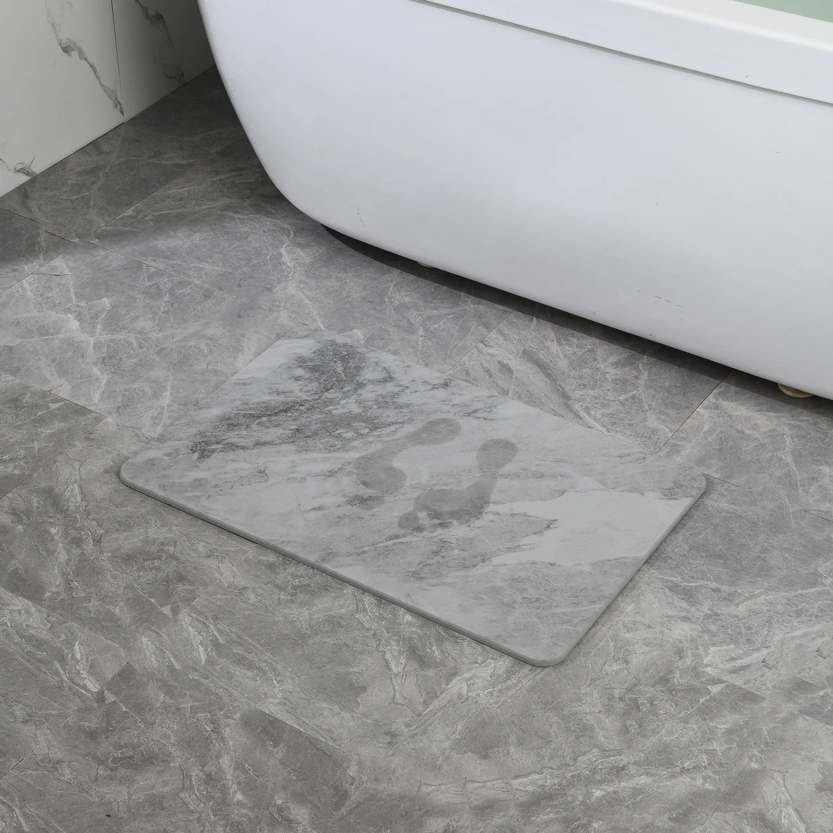 4 Colors! - 24'' x 15'' Diatomaceous Quick Drying Stone Bath Mat
