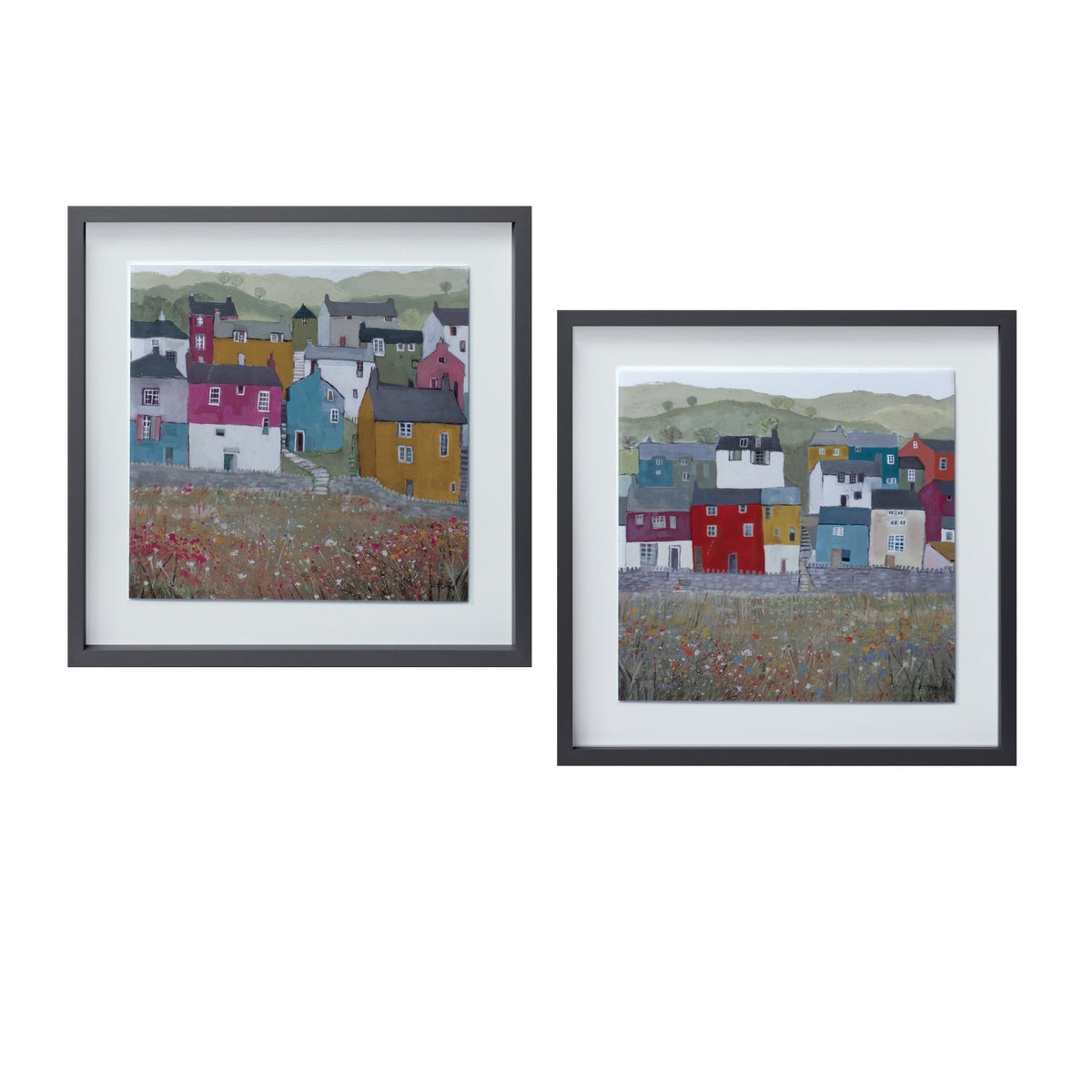 Wood-framed-house-print-(set-of-2)-Wall-Art