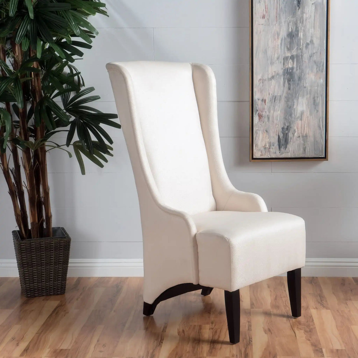 Alight - Upholstered Dining Chair With High Back And Birch Wood Legs (Set of 2) - Best Buy Furniture