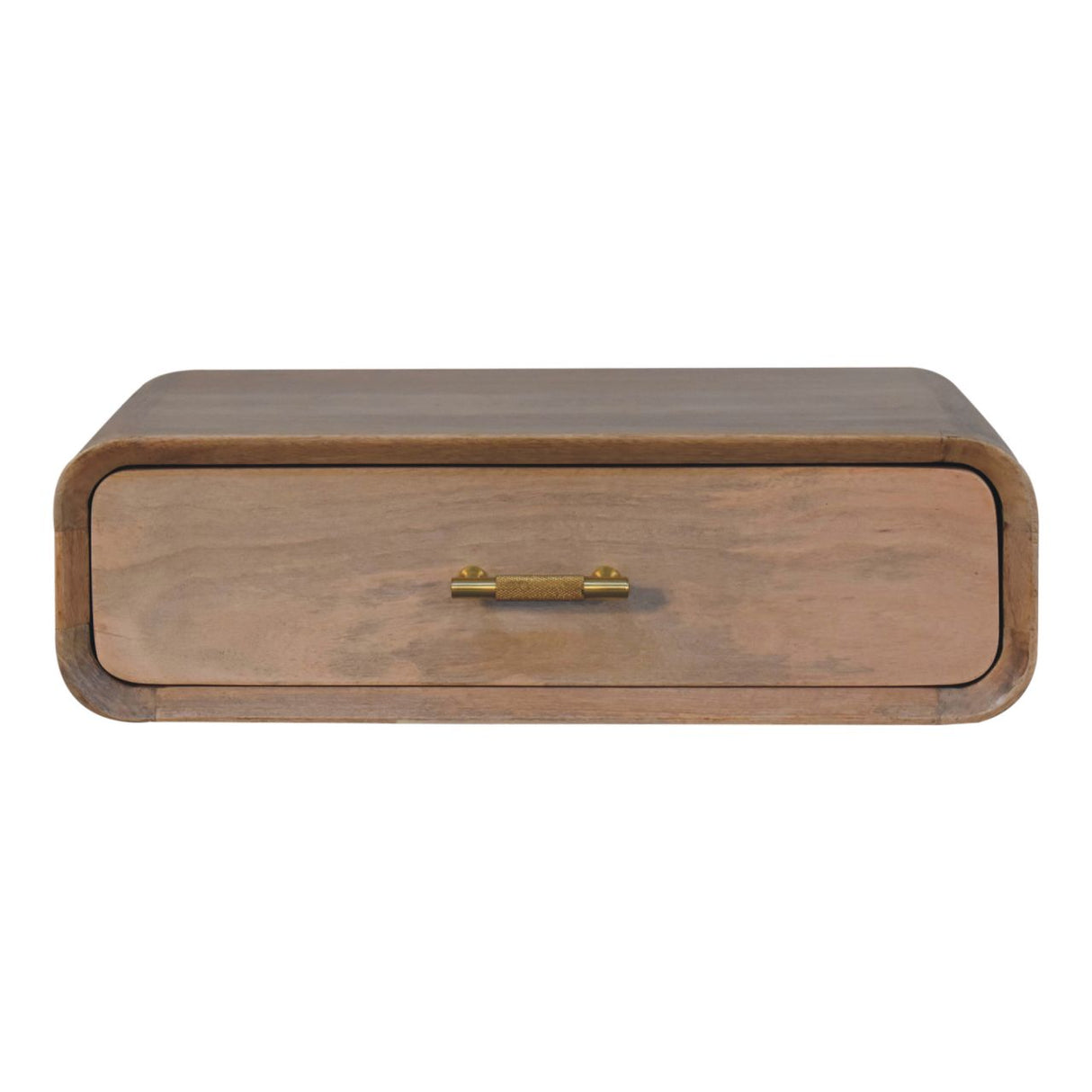 Solid Wood Sonoma T-Bar Wall-Mounted Nightstand, 1-Drawer