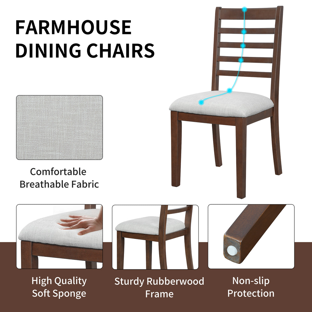 7-Piece Extendable Dining Table Set