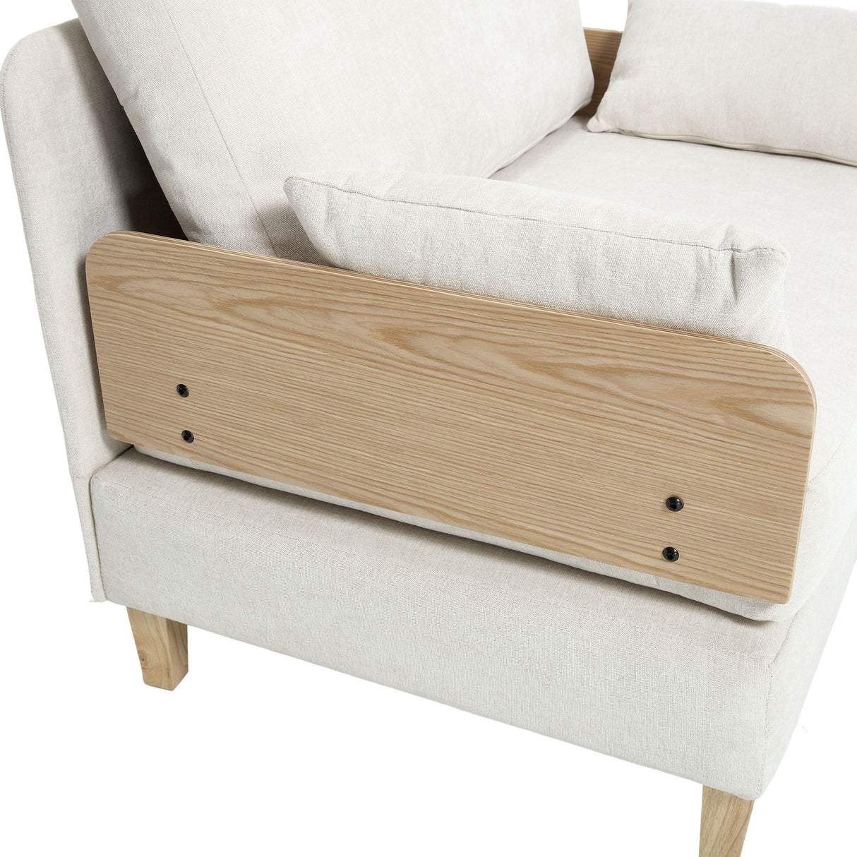 Mid Century Modern Foldable Sofa Bed, 3 In 1 Convertible Sleeper With 3 Pillows
