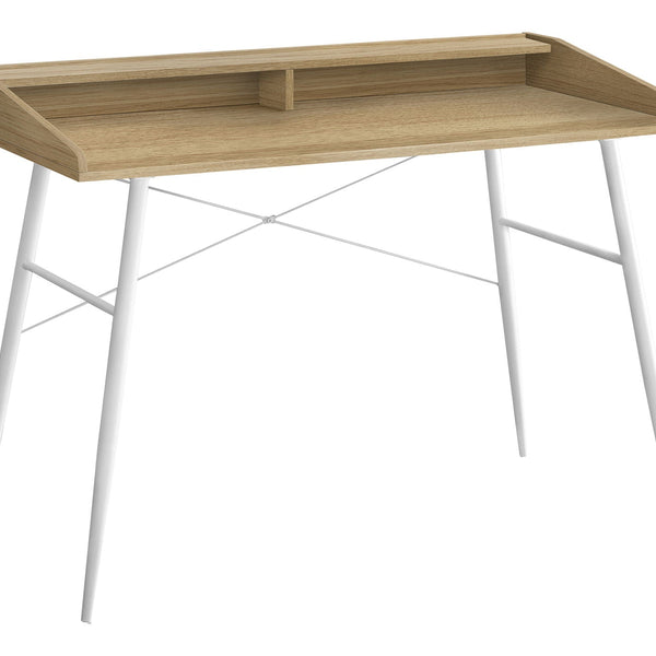 Computer Desk For Home Office, Laptop, Storage Shelves, Contemporary Versatile Placement - Natural - Best Buy Furniture