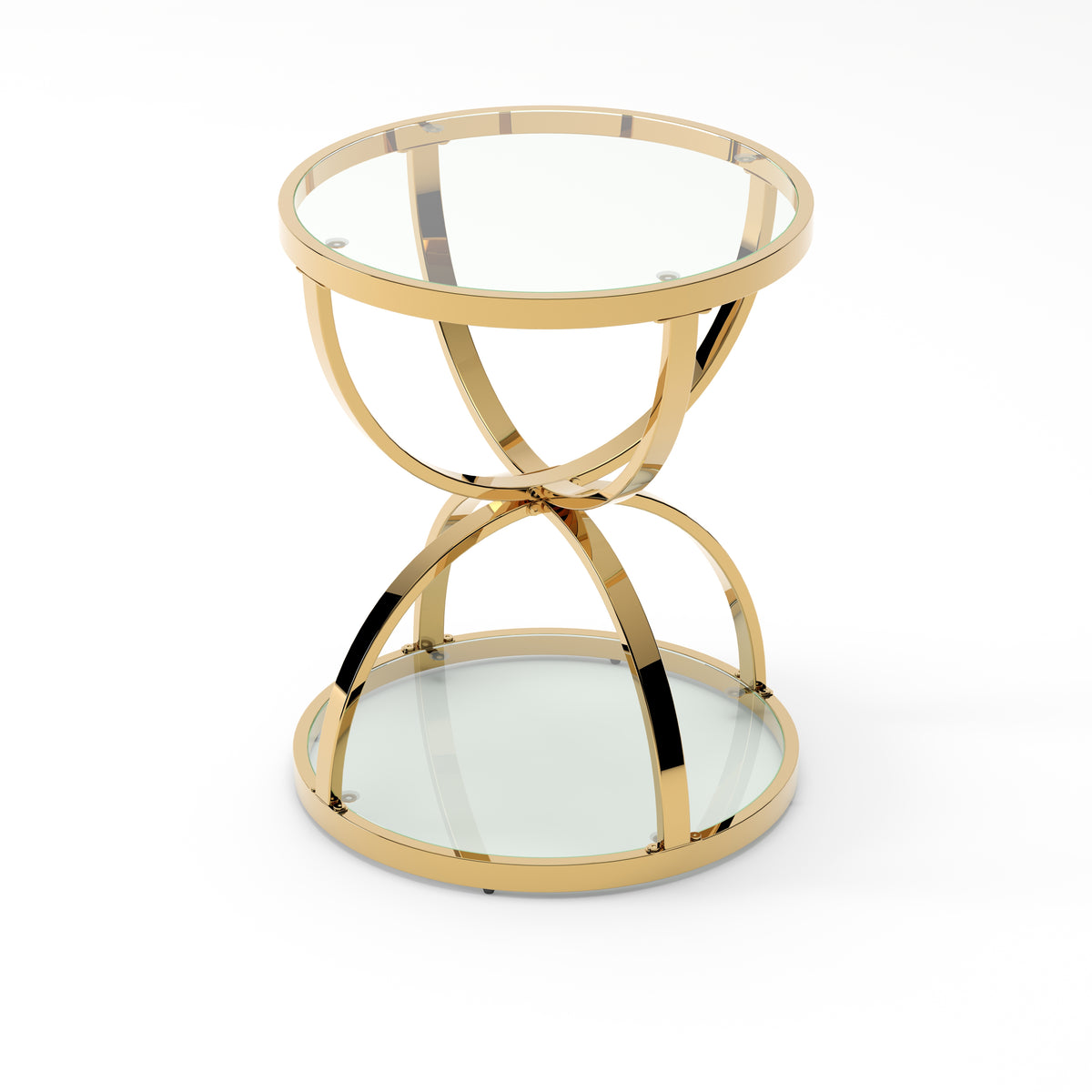 19.69'' Modern Glass Side Table