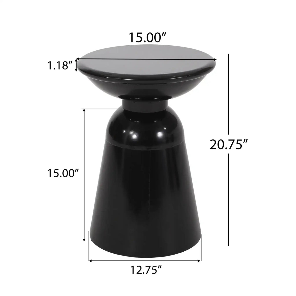 Outdoor Modern Metal End Large Table - Best Buy Furniture