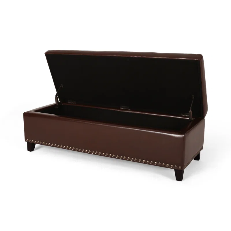 Large Upholstered Ottoman with Storage