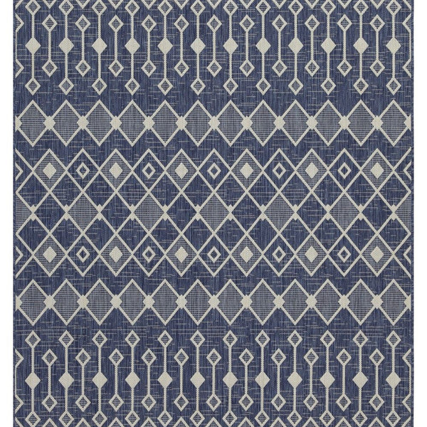 Sunshine - 5'3" X 7'3" Indoor & Outdoor Area Rug Polypropylene - Blue