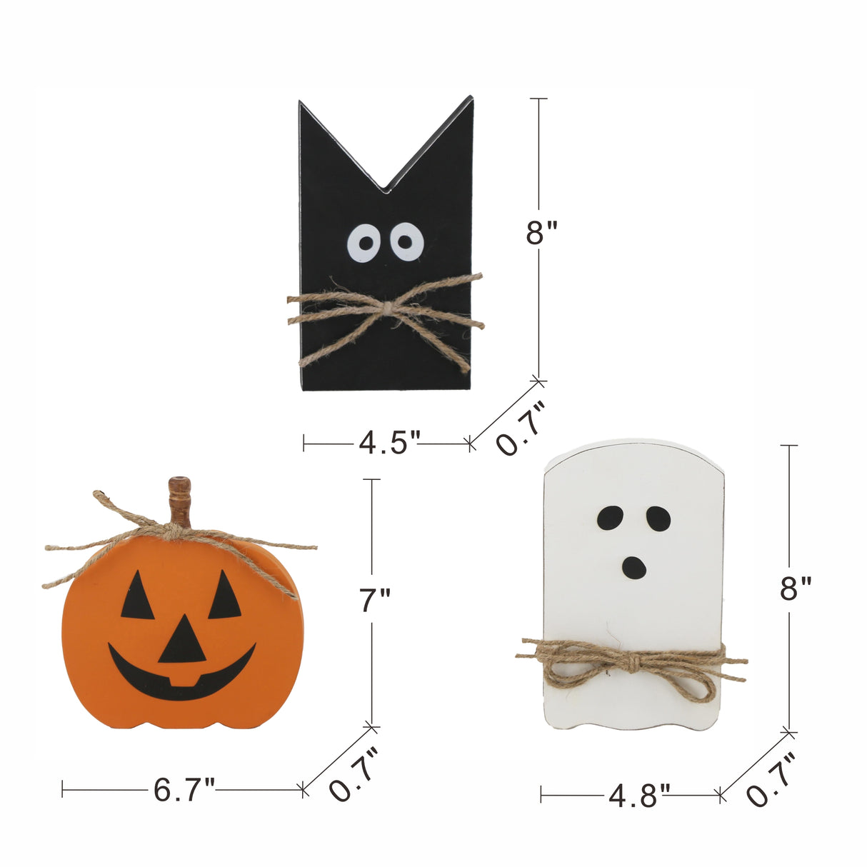 Set of 3 Halloween Holiday Table Decor